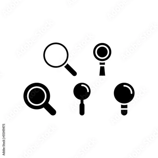 Obraz Search Icon Set Vector Symbol Design Illustration