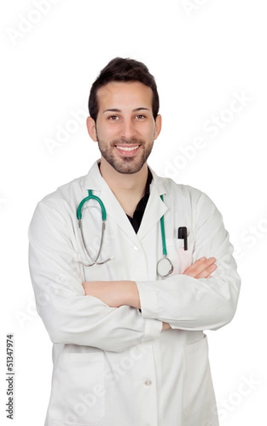 Fototapeta Portrait Of Young Male Doctor