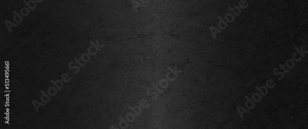 Obraz Dark wall halloween background concept. Scary background. Horror texture banner, black or dark gray rough grainy stone texture background, Black stone concrete texture background anthracite panorama. 