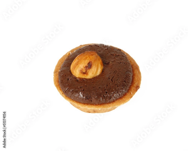 Fototapeta Pastry on white background