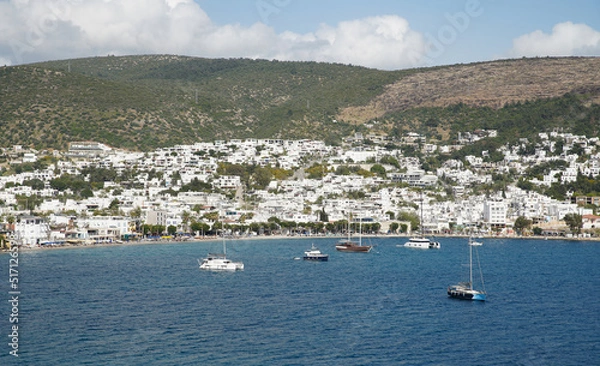 Fototapeta View of Bodrum Town in Turkey