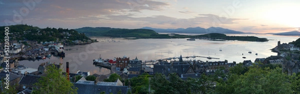 Fototapeta Stunning Sunset in Oban, West Scotland