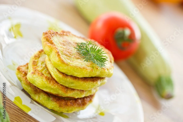 Fototapeta zucchini pancakes