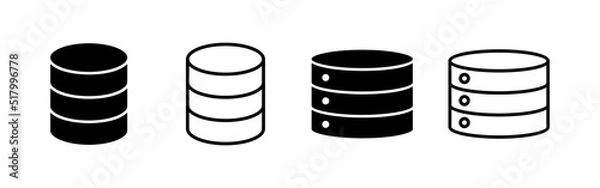 Obraz Database icon vector. database sign and symbol