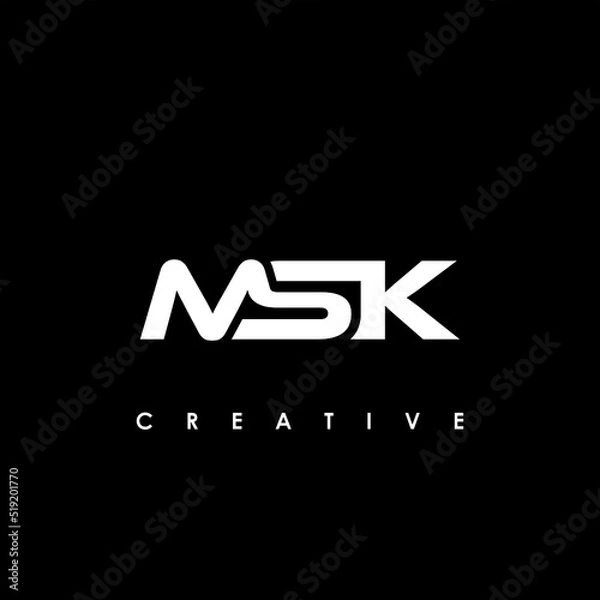 Fototapeta MSK Letter Initial Logo Design Template Vector Illustration