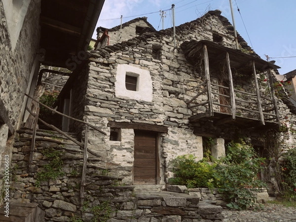 Fototapeta Corippo, Switzerland