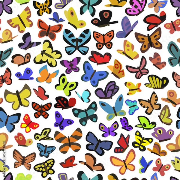 Fototapeta background of butterflies