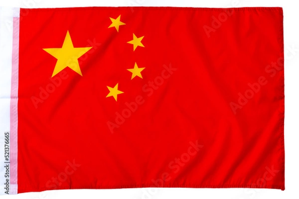 Obraz Close up of red flag of China