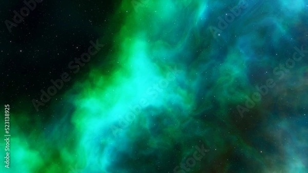 Fototapeta Space nebula, for use with projects on science, research, and education. Illustration
