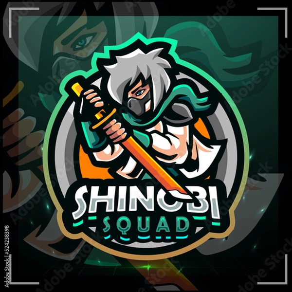 Fototapeta Shinobi mascot. esport logo design