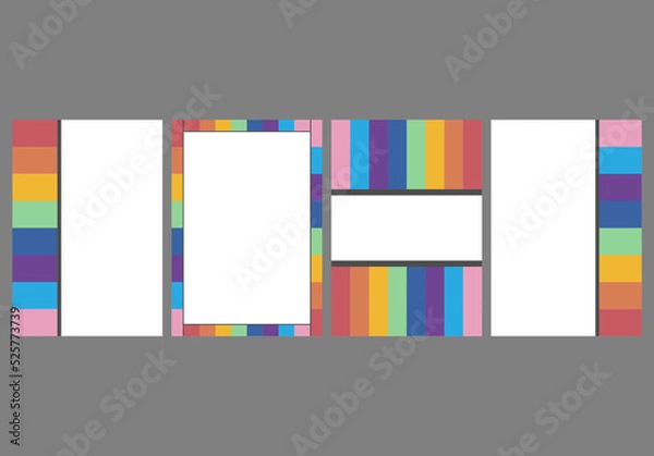 Fototapeta set of colorful banners