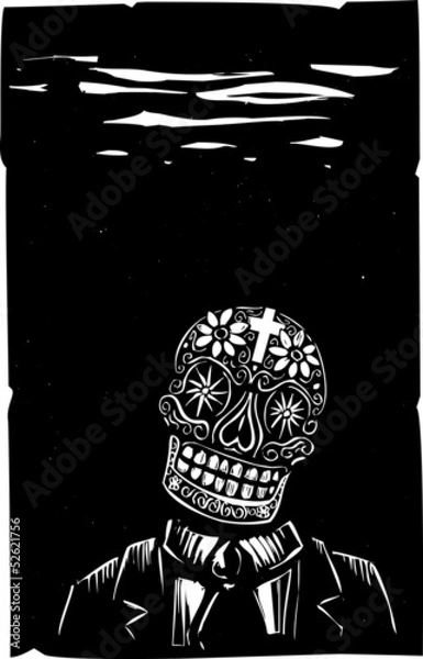 Fototapeta Business Skull