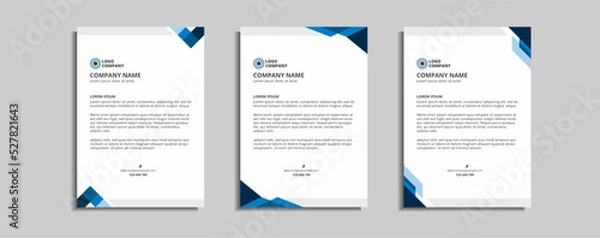 Fototapeta modern corporate letterhead template design