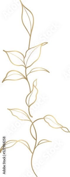 Fototapeta gold flower vector