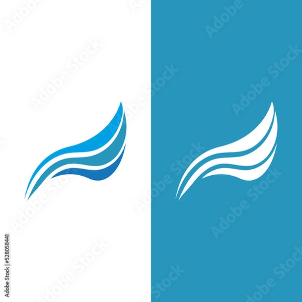 Obraz Wave beach vector illustration design