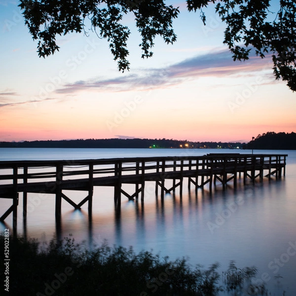 Obraz Dusk on the lake