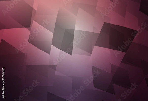 Fototapeta Dark Purple, Pink vector background in polygonal style.