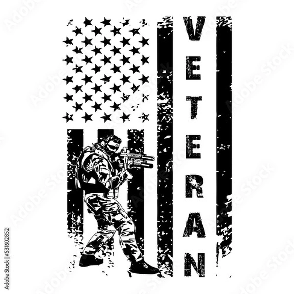 Fototapeta Veterans Day T-shirt  Design