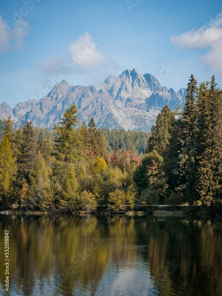 Fototapeta The beautiful surroundings of Lake Strbske pleso