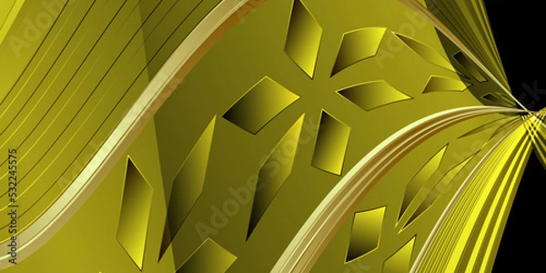 Fototapeta Abstract yellow gold background