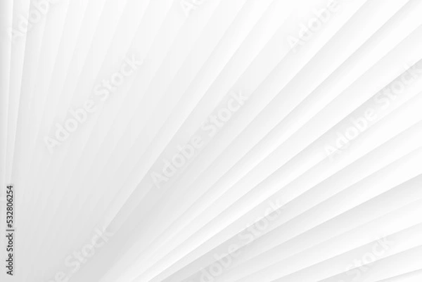 Fototapeta Abstract geometric white and gray color background. Vector, illustration.