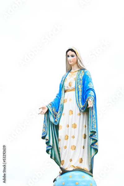 Obraz Virgin Mary statue at Roman Catholic church