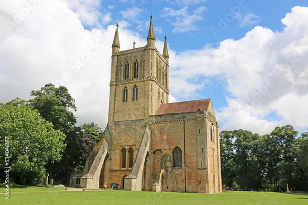 Fototapeta Pershore Abbey in Worcestershire, England,	