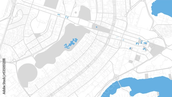 Fototapeta Digital web background of Brazilia. Vector map city which you can scale how you want.