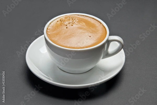 Fototapeta Cup of coffee isolated with clipping path