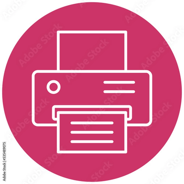 Fototapeta Printer Icon Style