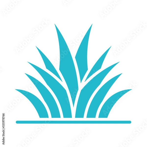 Fototapeta Grass Leaves Multicolor Glyph Icon