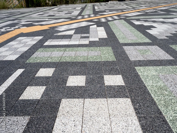 Fototapeta カラフルな歩道