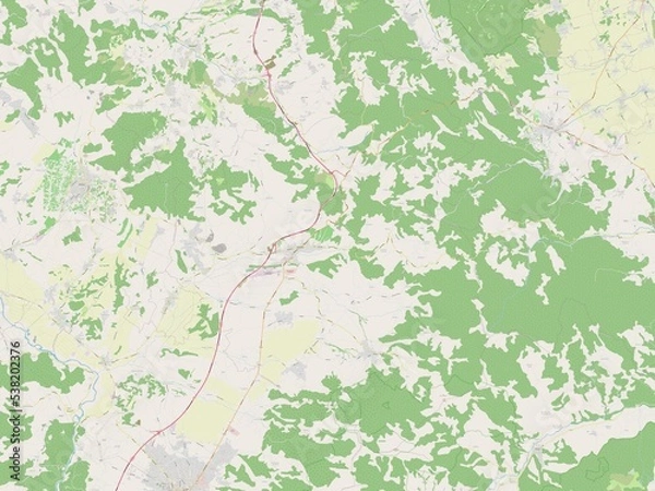 Fototapeta Suhareka, Kosovo. OSM. No legend