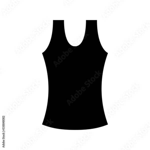 Fototapeta Tank Top Vest Vector Icon 