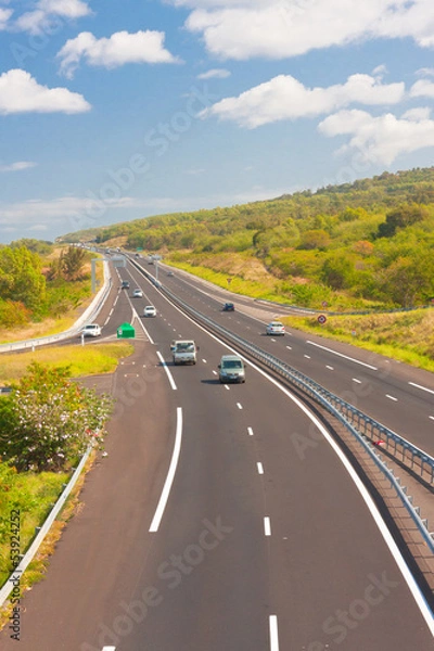 Fototapeta route des Tamarins, île de la Réunion