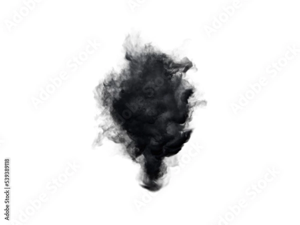 Fototapeta Dark Smoke bomb overlay, Photoshop smoke Bombs, black color smoke overlays, realistic overlays, fog mist overlays, png