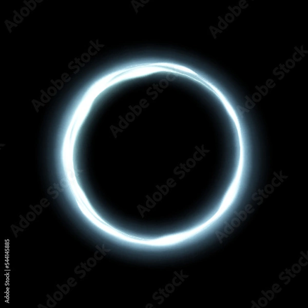 Fototapeta Bright round lines singularity. Swirl effect. Circular movement of light energy. For design and advertising marketing. Vector