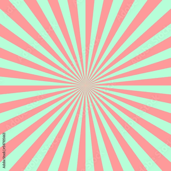 Fototapeta An illustration with rays coming out of the center. Unique radial pattern. Background with stripes, lines, diagonals. For scrapbooking, printing, websites and bloggers