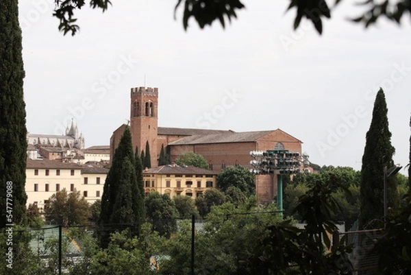 Fototapeta view of the town in Italy