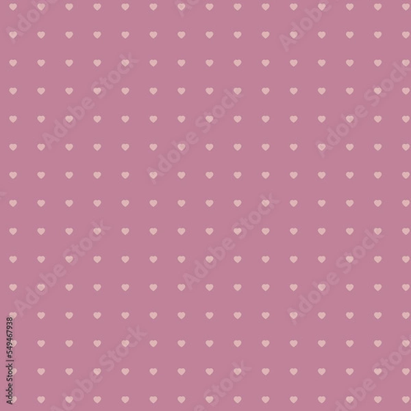 Fototapeta Pink background with hearts pattern. Heart background