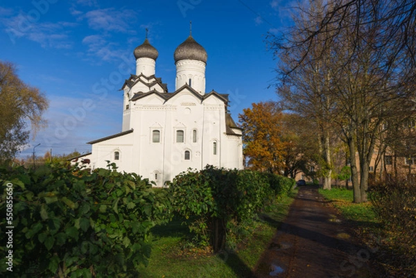 Fototapeta Temples of the former Spaso-Preobrazhensky (Transfiguration) Monastery in Staraya Russa, Novgorod region, Russia