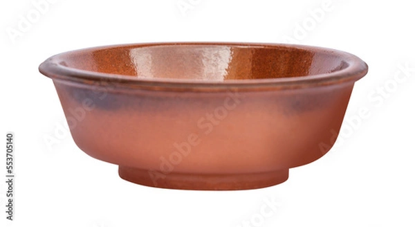 Fototapeta brown empty ceramic bowl