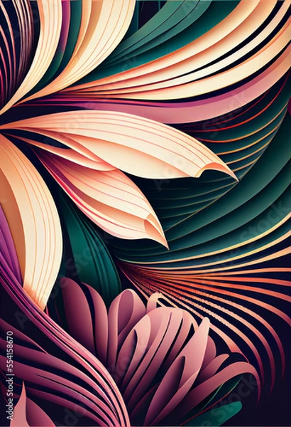 Fototapeta Abstract floral background