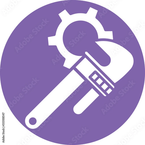 Fototapeta Wrench Vector Icon
