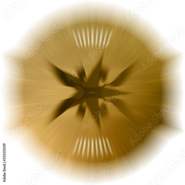 Fototapeta Abstract transparent golden burst texture design element.