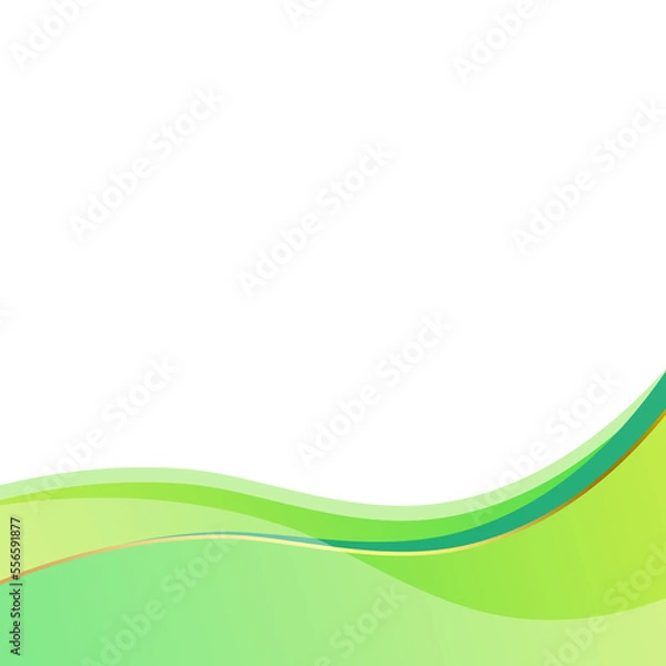 Fototapeta abstract green wave background