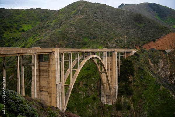 Obraz Bixby Creek Bridge also known as Bixby Canyon Bridge in California.