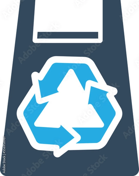 Fototapeta Recycle Shirt Vector Icon
