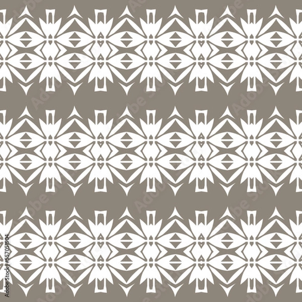 Fototapeta Geometric pattern. Seamless vector background. Ethnic graphic design.