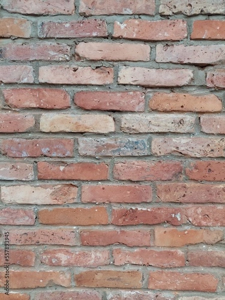 Fototapeta red brick old wall